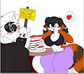 Caution! Feeding in Process! - comission by jmynstyx