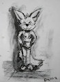 Charcoal and graphite woof by DakkaWoof