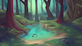 Forest Background by Yurusa