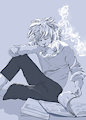 Smoking lion by MizuShui
