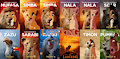 2019 THE LION KING (All CHARACTER) by SASAMARU