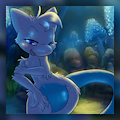 Moonlit Path of Blues by Fellarts