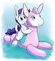 Rarity Rides her Llama