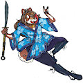Battle Kimono Design by budgiebin