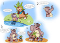 Waking up as a baby Kangaskahn by CoshiDragonite