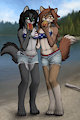 Hot Wolves With Hot Dogs by Seff