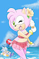 Amy on the beach by TheDJTC