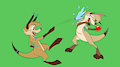 "Wallaby-loon Fight" - Commission by TheDoghouseShadow