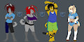 [SFW] Oc Lineup 1 by MotherNoroi