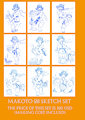 Makoto original sketch sets ON SALE by salmacisreptile