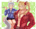 Couple of chinese dragons by MDWhite01