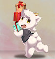 Christmas goat by LKIWS