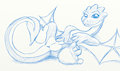 Dry Water Dragon [Sketch] by Bahlam