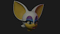 Rouge the bat - Head sculpt by sanory