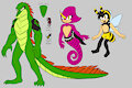 Team Chaotix (Mermaid AU) by ShadandSilv13