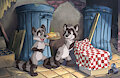 Raccoon date by pandapaco