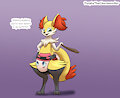 Braixen & Serena - Pamper'd Trainers by PurpleTheCharmander
