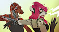 Don't be scared, and stop running! by Pasia