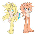 Panty and Brief as hedgehogs by AngelofHapiness