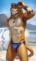 Surf Lion by chunie