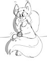 Muriel Brushing Her Tail - 2020 by tannim