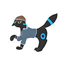 Nightshade the Shiny Umbreon by Lloxie