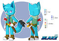 Blake Character Ref sheet by JaredSteeleType by LilRogueFeline