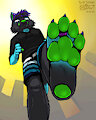 Ty's foot by DrJavi