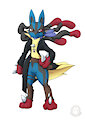 Mega Lucario by mysticalpha
