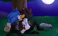 [COMMISSION] A Kiss Under the Tree by GottaGoBlastNSFW