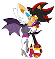 ShadowRouge Hug time by ArcadeTheHedgehog