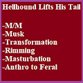 Hellhound Lifts His Tail by draconicon