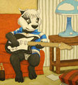 With Dad's Guitar by Christaphorac