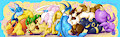 Sleepy Eeveelution Mural by KSapphire8989