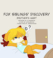 Fox Siblings' Discovery Comic: Brother's Habit by katsureitan