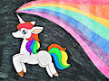 Space Unicorn by MrRoseLizard
