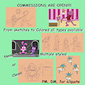 Commission price sheet 2021 by comjuke