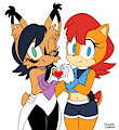.:Comm:. Nicole x Sally by TenshiGarden