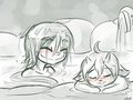Emma and Polyhymnia taking a bath~ by Shouk