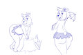Cindy bear sketches