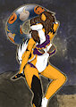 Halloween Madlaine Pinup by ZaiksMcKraven