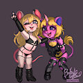 Premium Colored Sketch Comm: Who Says Cubs Can't Be Metal!!? by ItsyMitsy
