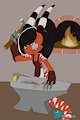 Blade Smith at Work by ManicMoon