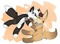 Filling her with love! by HoneydewFox92