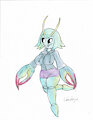 OC: Alejaiba the blue crab by Eddiebrije