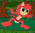 the Wild Savage Amy Rose HedgeHog by DARKZADAR