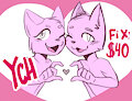 Couple Valentines heart YCH [closed] by Shibanni