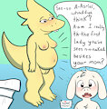 Alphys and Asriel! by Bosky