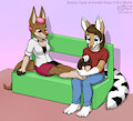 Kendall rubs Sydney's feet by DrJavi