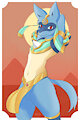 Lucario with his best skin by halpy
